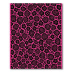 Bold Pink Blooming Flower Field Rug