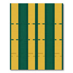 Golden Green Striped Dash Rug