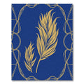 Golden Feather Royal Blue Swirl Rug