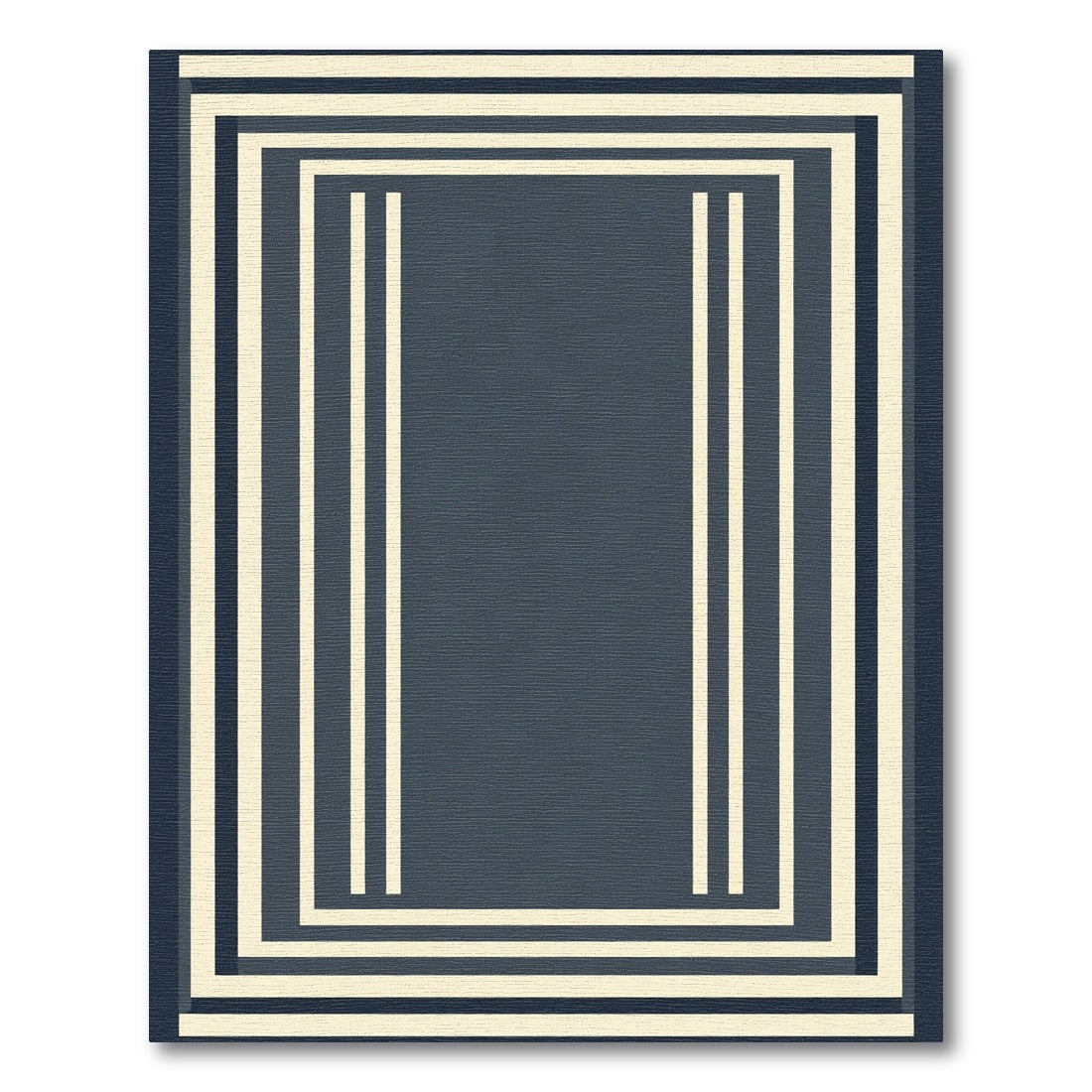 Modern Cream Stripes Geometric Rug