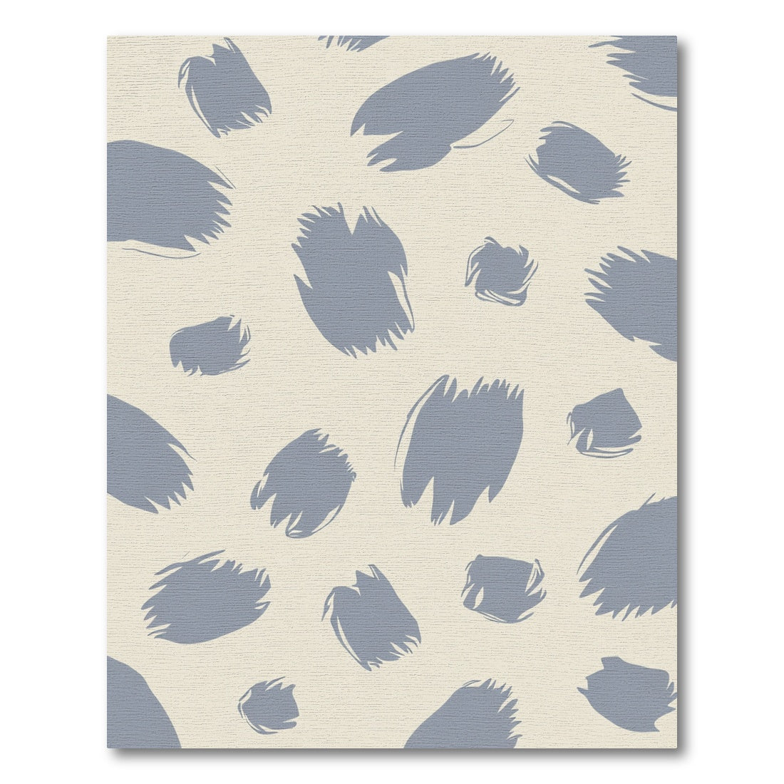 Abstract Gray Brush Stroke Composition Rug