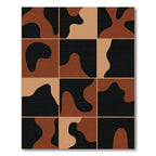 Organic Coffee Black Forms Rug