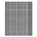 Classic Gray White Plaid Stripe Rug