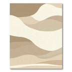 Earthy Neutral Wavy Layers Rug
