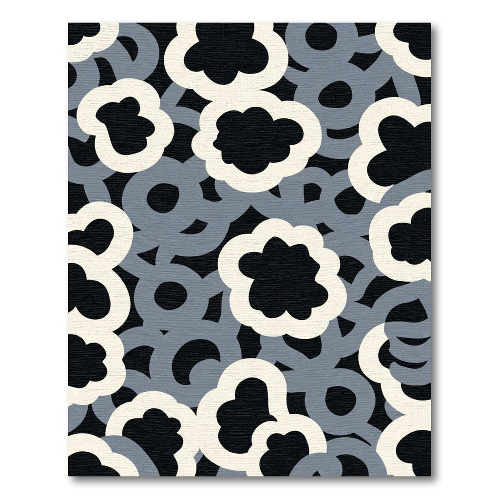 Abstract Cloudy Shape Composition Rug