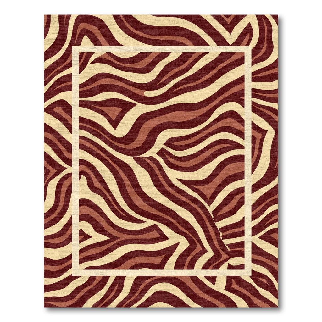 Rich Earth Tone Animal Print Rug