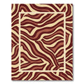 Rich Earth Tone Animal Print Rug