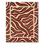 Rich Earth Tone Animal Print Rug