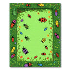 Whimsical Garden Bugs And Flowers Rug