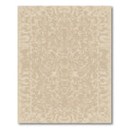Beige Scrollwork Medallion Abstract Rug