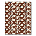 Abstract Brown Organic Shapes Rug