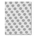 Gray Polka Dot Diagonal Pattern Rug