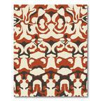 Terra Cotta Ochre Abstract Repeat Rug