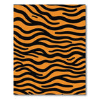 Bold Orange Black Animal Stripes Rug