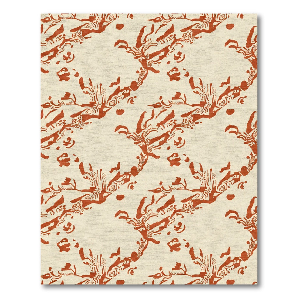 Terracotta Branch All-Over Arrangement Rug