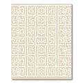 Beige Abstract Geometric Lattice Rug