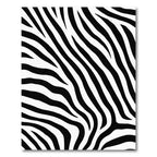 Bold Black White Animal Stripe Rug