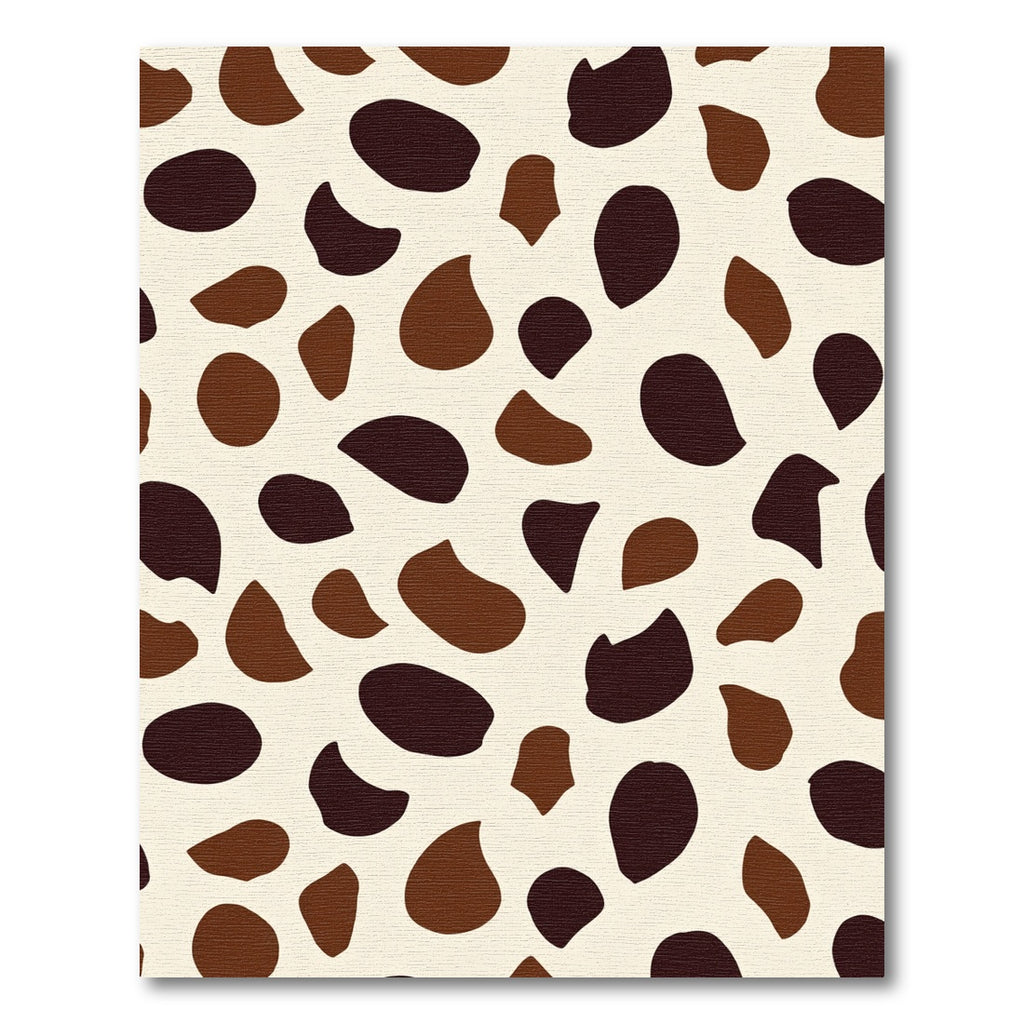 Brown Earthy Tone Blob Rug