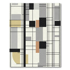 Abstract Geometric Grid blocks Rug