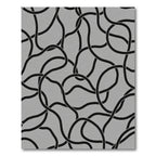 Monochrome Subtle Interlaced Loops Rug
