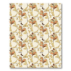 Earthy Tones Floral Branch Arrangement Rug