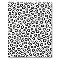 Classic Black White Leopard Spots Rug