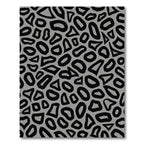 Monochrome Abstract Organic Shapes Rug