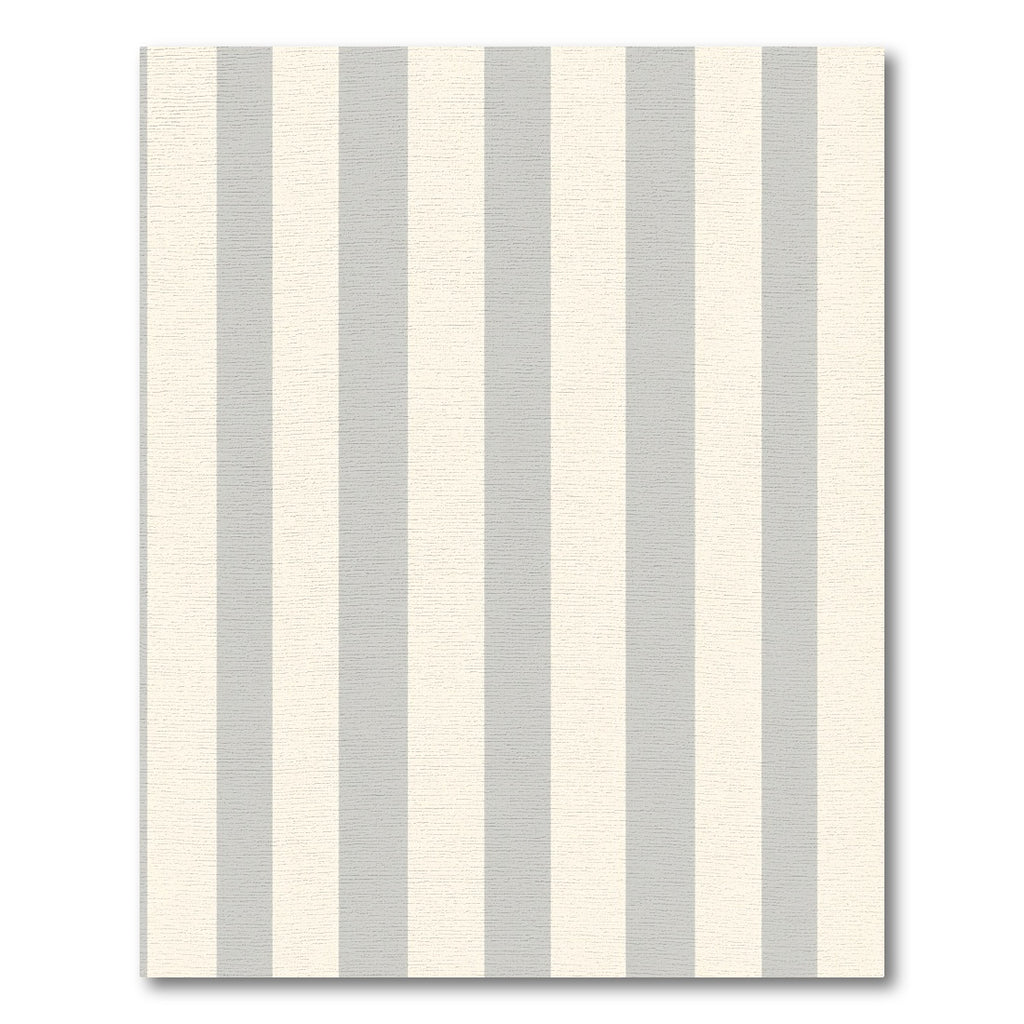 Soft Gray Ivory Stripe Rug