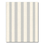 Soft Gray Ivory Stripe Rug