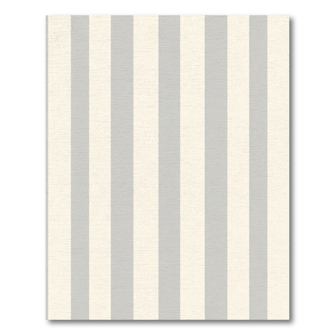 Soft Gray Ivory Stripe Rug