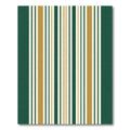 Deep Evergreen And Gold Stripe Rug