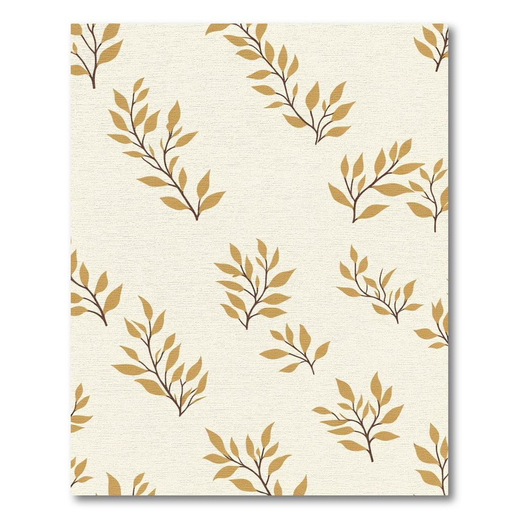 Autumn Leaf Branches Cream Rug