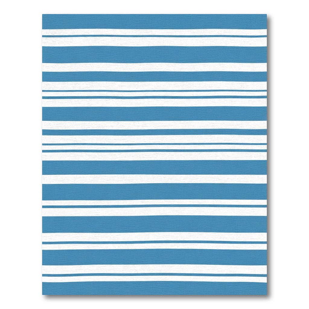Blue White Striped Contemporary Harmony Rug