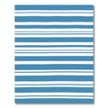 Blue White Striped Contemporary Harmony Rug