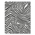 Monochrome Wavy Animal Stripes Rug