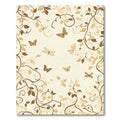 Brown Leafy Branches and Butterflies Rug