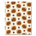 Brown Tan Organic Dots Rug