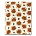 Brown Tan Organic Dots Rug