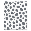 Gray Dalmatian Spots Scatter Rug