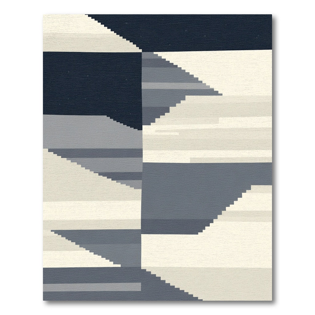 Monochromatic Pixelated Landscape Rug