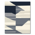 Monochromatic Pixelated Landscape Rug