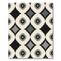 Monochromatic Diamond Ogee Pattern Rug