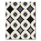 Monochromatic Diamond Ogee Pattern Rug