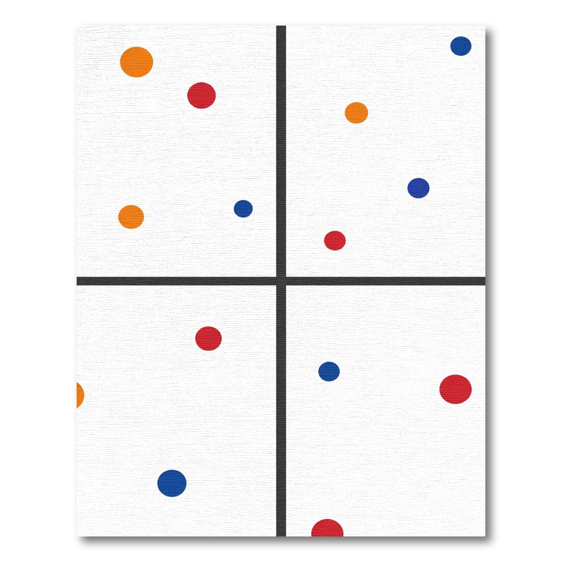 Colorful Polka Dot Scattered Circles Rug