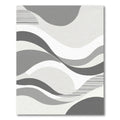 Monochromatic Abstract Wave Stripes Rug