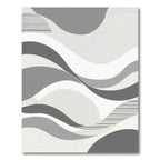 Monochromatic Abstract Wave Stripes Rug