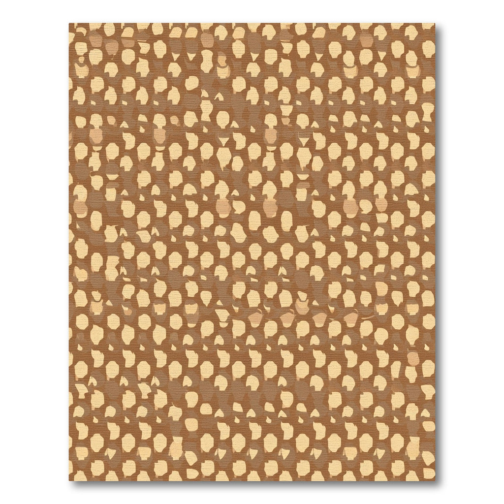 Brown Honeycomb Geometric Texture Rug