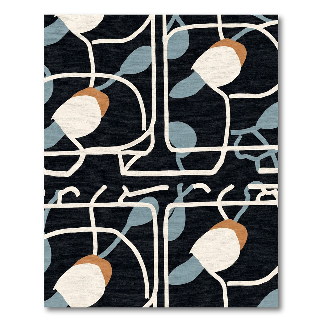 Modern Abstract Floral Lines Rug