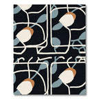 Modern Abstract Floral Lines Rug