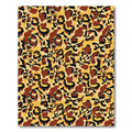 Bold Gold Brown Animal Print Overlay Rug